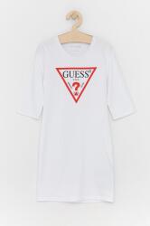 Guess gyerek pamutruha fehér, mini, egyenes - fehér 128-140