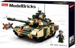 Sluban Model Bricks - Army T90-es orosz tank építőjáték készlet (M38-B0756)