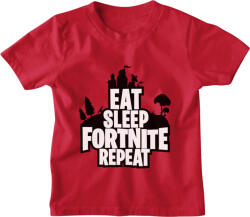 Eat Sleep Fortnite Repeat - Gyerek Póló (gyepolo643)