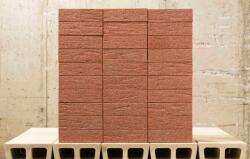 OLF Caramida Klinker Ruby-red Bark Sanded DF (240x115x52 mm) (OLF-RUBYRBARKS-DF)