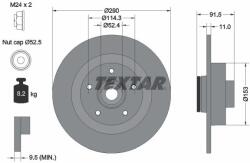 TEXTAR Disc frana TEXTAR PRO 92316503 (92316503)