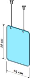  Kit ecran protectie suspendabil L66 x H99 cm (DAG21319-KIT)