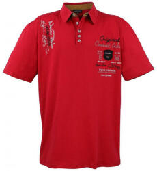 LAVECCHIA tricou polo barbati 608 oversize Rosu 3XL