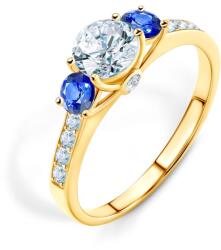 SAVICKI Inel de logodnă Dream: aur, safir alb - savicki - 7 729,00 RON