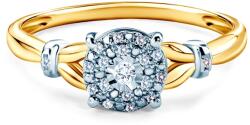 SAVICKI Inel de logodnă SAVICKI: aur bicolor, diamante - savicki - 6 517,00 RON