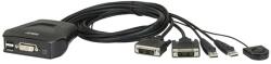 ATEN Comutator KVM ATEN USB DVI, 2 porturi - CS22D CS22D-A7 (CS22D-A7)