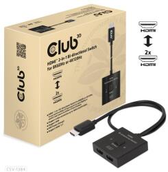Club 3D ADA Club3D Comutator bi-direcțional HDMI 2 în 1 pentru 8K60Hz sau 4K120Hz CSV-1384 (CSV-1384)