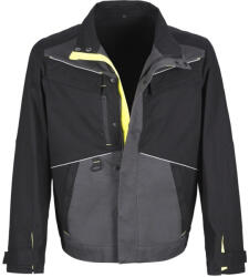 TOP Munkavédelmi Kabát TOP PHOENIX CO2D-J 2XL-es fekete-szürke-sárga (TOP_PHOENIX_CO2D_J-2XL)