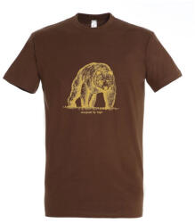 TOP Munkavédelmi Póló TOP_PK-H_GRIZZLY_BEAR 4XL-es barna, medve minta, kereknyakú, 100% pamut (TOP_PK-H_GRIZZLY_BEAR-4XL)