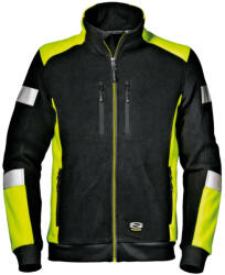 Sir Safety System Munkavédelmi Pulóver Sir Safety Comfort 2XL-es fekete, cipzáros SSY-MC3128ZG (SSY-MC3128ZG-2XL)