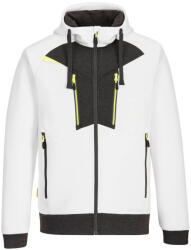 Portwest Munkavédelmi Pulóver PORTWEST DX4 M-es fehér, cipzáras, kapucnis PW-DX472WHR (PW-DX472WHRM)