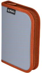 Herlitz Kihajtható, 2 klapnis tolltartó - narancssárga/szürke (09491990)