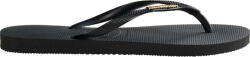 Havaianas Slim Logo Metallic Șlapi Damă în Culoare Neagră 4119875-1924 (4119875-1924)