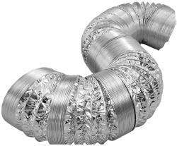 Commel flexibilis aluminium cső légcsatorna, elszívóhoz 120mm x 3m (420-955) - alphadenthigienia