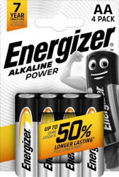 Duracell Energizer Alkaline Power AA elem 4db-os