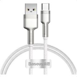 Baseus Cablu de date Baseus Cafule Series Metal, USB male - USB-C male, 1m, Silver (KCAKF000102)