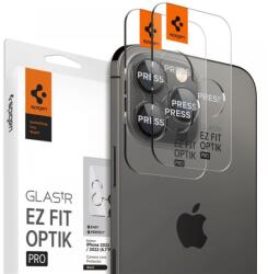 Spigen GlastR Optik Pro kameravédő lencse iPhone 15 Pro/15 Pro Max/14 Pro/14 Pro Max 2db fekete (AGL05205)