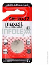 Maxell CR2032 3V cu celule de litiu cu buton de 3V