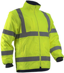 Coverguard Munkavédelmi Dzseki KAZAN HI-VIZ 4XL-es jólláthatósági sárga, fényvisszaverő csíkokkal 5KAJ1604XL (5KAJ1604XL)