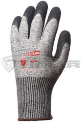 Euro Protection Munkavédelmi Kesztyű Eurocut5 L580 szürke-fekete latex mártott, vágásbiztos 1CRHB11 11/XXL (1CRHB11)