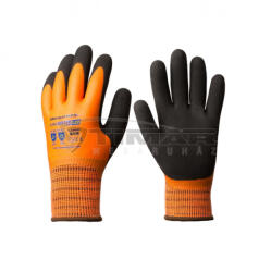 Euro Protection Munkavédelmi Kesztyű Eurowinter téli/bélelt narancs-fekete latex mártott, vízálló 1LAWO08 8/M (1LAWO08)