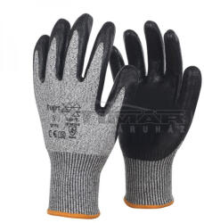 TOP Munkavédelmi Kesztyű Szürke nitril mártott, vágásbiztos TOP_5-12 12/XXXL (TOP_5-12)