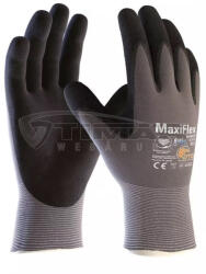 ATG Munkavédelmi Kesztyű ATG 42-874 MaxiFlex Ultimate AD-APT Szürke-fekete nitril mártott 10/XL (42-874/10)