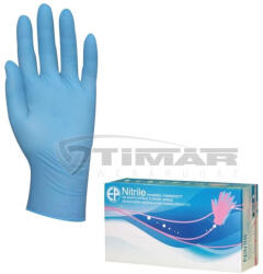 Euro Protection Munkavédelmi Vizsgálókesztyű Kék, púdermentes nitril, vékony, 100db 5920B 9/L (5920B)