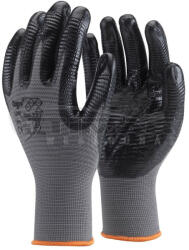 TOP Munkavédelmi Kesztyű Szürke-fekete nitril mártott TOP_LINE-XL 10/XL (TOP_LINE-XL)