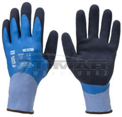 Coverguard Munkavédelmi Kesztyű Eurolite L300 kék, duplán latex mártott, vízálló 1LACC00010 10/XL (1LACC00010)