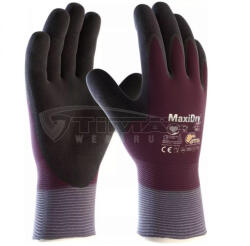 ATG Munkavédelmi Kesztyű ATG 56-451 MaxiDry ZERO Téli/bélelt lila-fekete, teljesen mártott, olaj-, és vízálló 9/L (56-451/9)