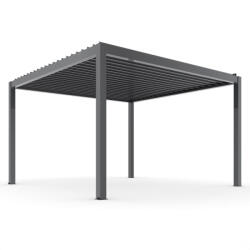 Mirpol LUXE elektromos pergola 3x4m antracit LED világítással (5905610251475) - geminiduo