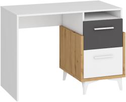WIPMEB HEY HEY íróasztal (fehér-grafit-artisan) - sprintbutor