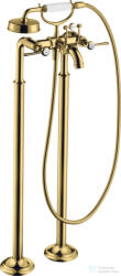 Hansgrohe AXOR MONTREUX szabadon álló kádtöltő csaptelep zuhanyszettel, polírozott arany hatású 16553990 (16553990)