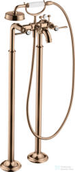 Hansgrohe AXOR MONTREUX szabadon álló kádtöltő csaptelep zuhanyszettel, polírozott vörös arany hatású 16553300 (16553300)