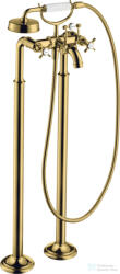Hansgrohe AXOR MONTREUX szabadon álló kádtöltő csaptelep zuhanyszettel, polírozott arany hatású 16547990 (16547990)