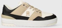 Tommy Hilfiger bőr sportcipő TH BASKET SNEAKER LO bézs, FW0FW07756 - bézs Női 40