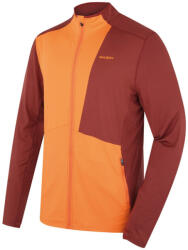 Husky férfi cipzáras kapucnis pulóver Tarp Zip M mély tégla/narancs,