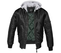 Brandit MA1 Hooded bomberdzseki, fekete-szürke