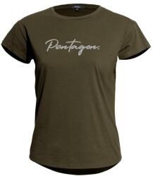 Pentagon női rövid Whisper "Calligraphy" póló, RAL7013