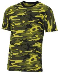 MFH American Streetstyle póló rövid ujjú, sárga-kamó színű