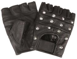 Mil-Tec biker ujjatlan kesztyű szegecsekkel, fekete