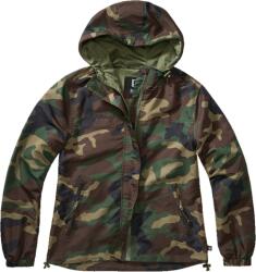 Brandit Női nyári Frontzip széldzseki, woodland, Woodland