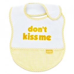 BabyJem Baveta BabyJem din bumbac Dont Kiss Me (Culoare: Bleu) - gimihome