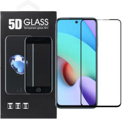 Xiaomi Redmi 10 / Redmi 10 2022 üvegfólia, tempered glass, előlapi, 5D, edzett, hajlított, fekete kerettel