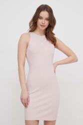 Calvin Klein ruha rózsaszín, mini, harang alakú - rózsaszín L