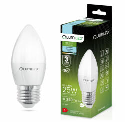 Lumileds E27 B35 LED izzó 2.5W = 25W 249lm 6500K Hideg 180° LUMILED (LEDZARMI037F)
