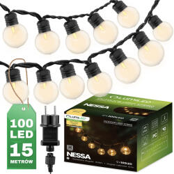 Lumileds Outdoor Garden Girland fénylánc 16m 100x LED 3000K NESSA LUMILED (LUMOGR0897) - luxcenter