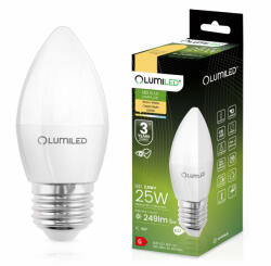 Lumileds E27 B35 LED izzó 2.5W = 25W 249lm 3000K Meleg 180° LUMILED (LUMLEDG0001B)