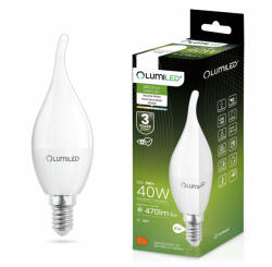 Lumileds E14 BA35 LED izzó 5W = 40W 470lm 4000K Semleges 180° LUMILED (LUMLEDG0104)